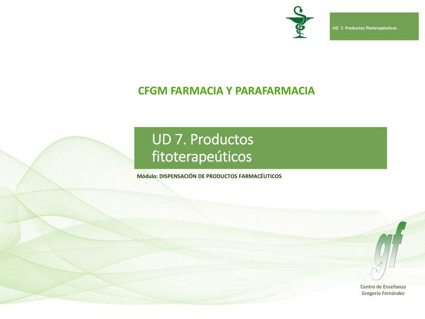 PRODUCTOS FITOTERAPEUTICOS