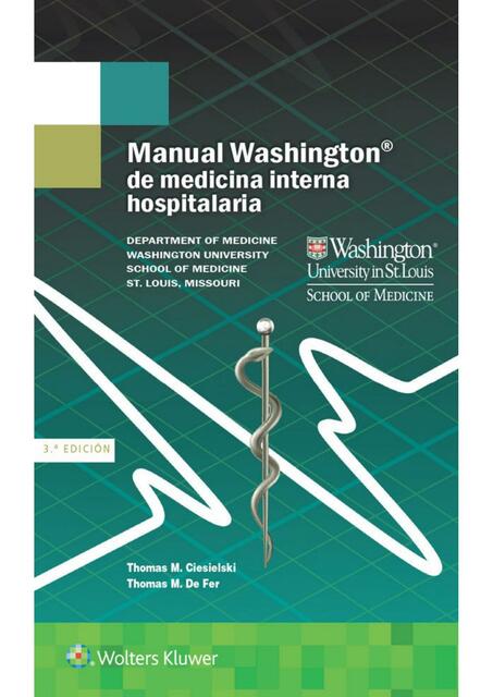 Flashcards de Manual Washington de Medicina Interna Hospitalaria | Por ...