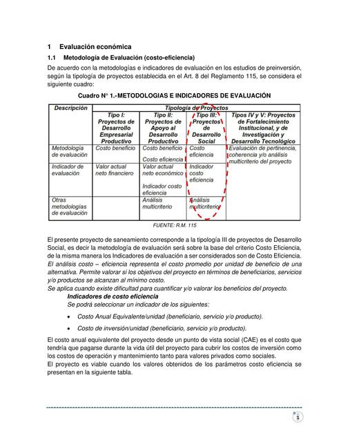 Evaluación económica 