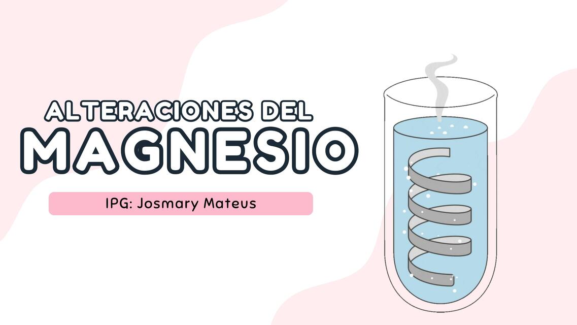 Alteraciones del magnesio 