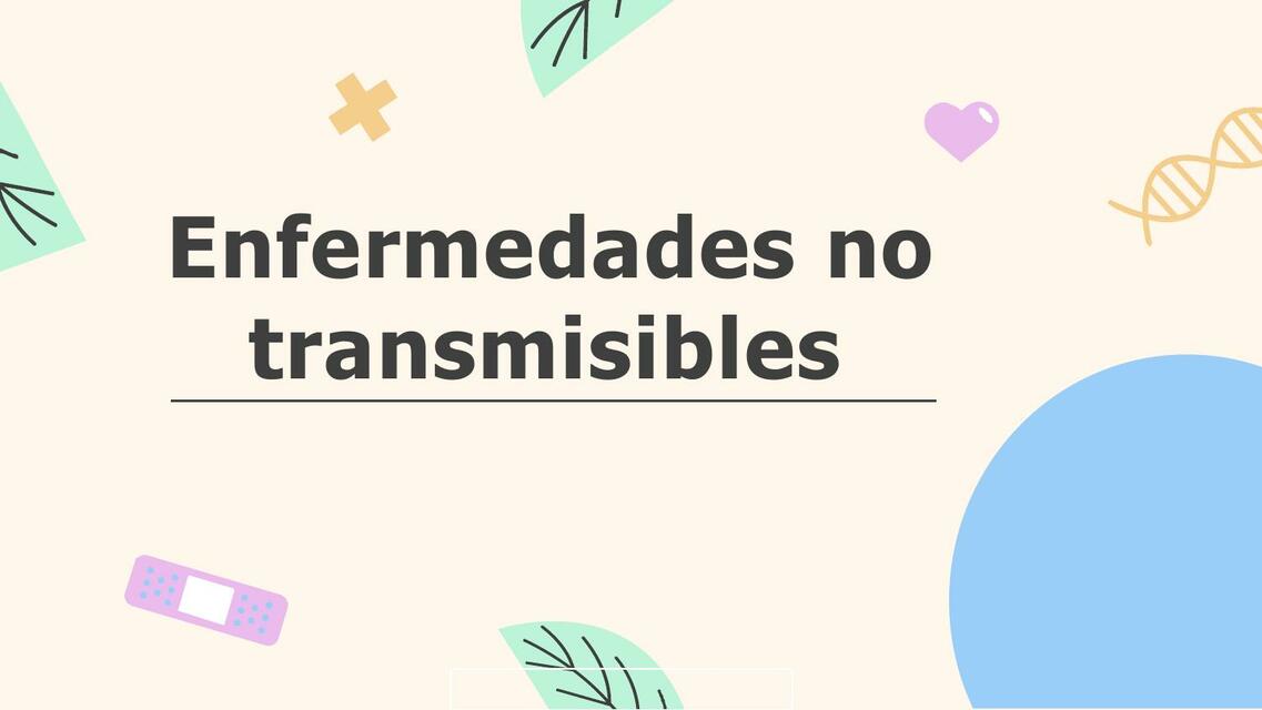 Enfermerdades no trasmisibles