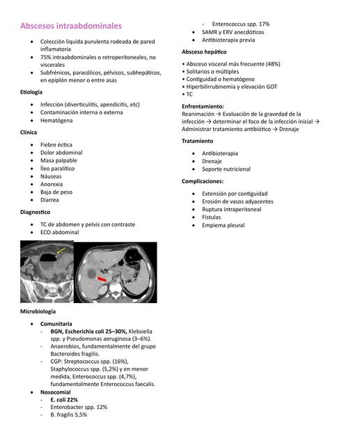 Abscesos intraabdominales