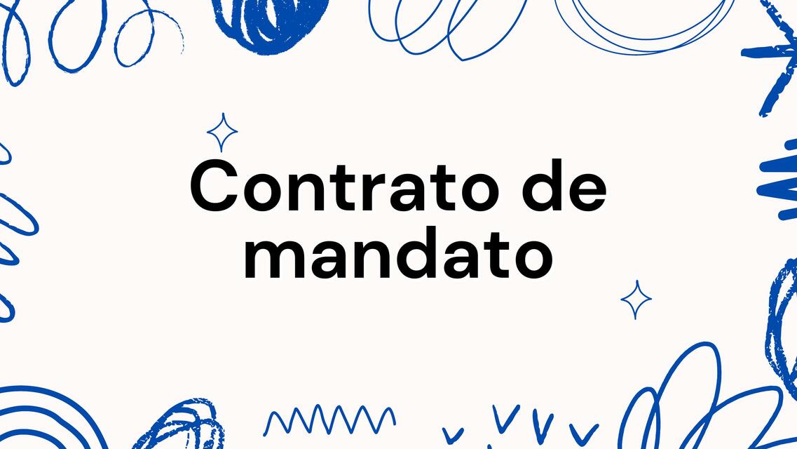 Contrato de mandato 