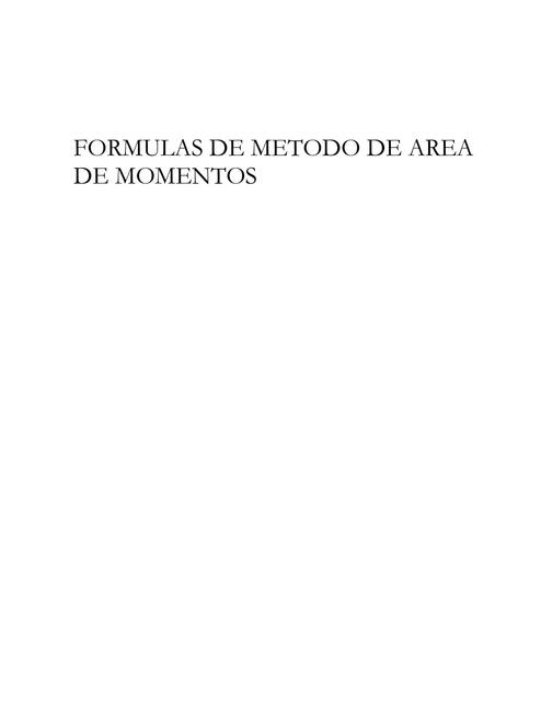 Formulas Area Momentos