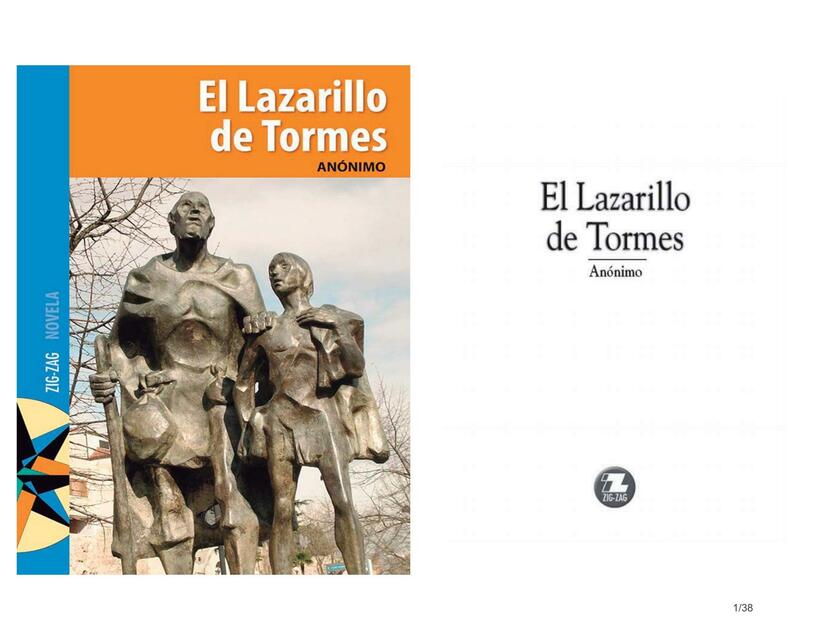 Lazarillo de Tormes Ilustrado ZigZag 2xhoja38 Anon