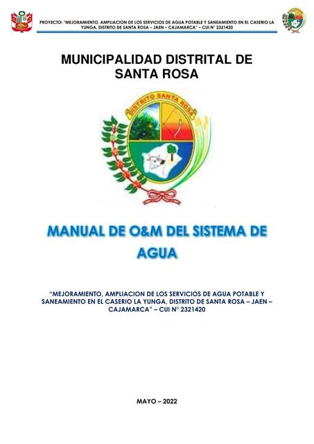 13 1 Manual de OM del Sistema de Agua LY