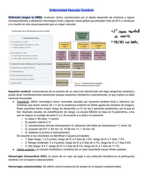 Enfermedad Vascular Cerebral