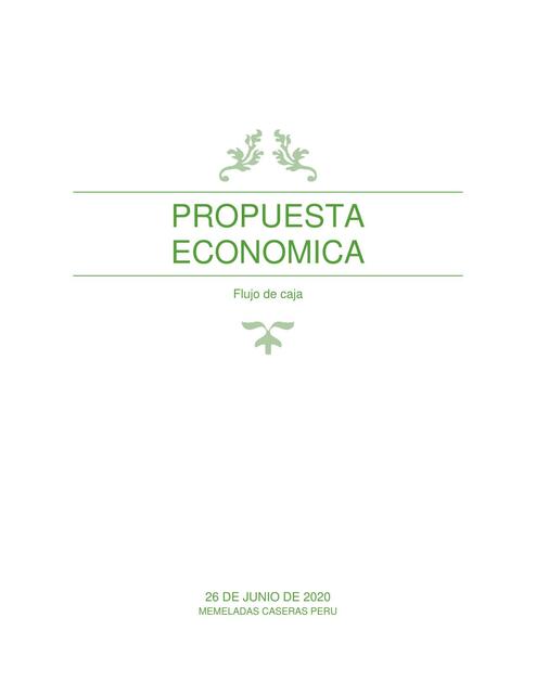 propuesta economica