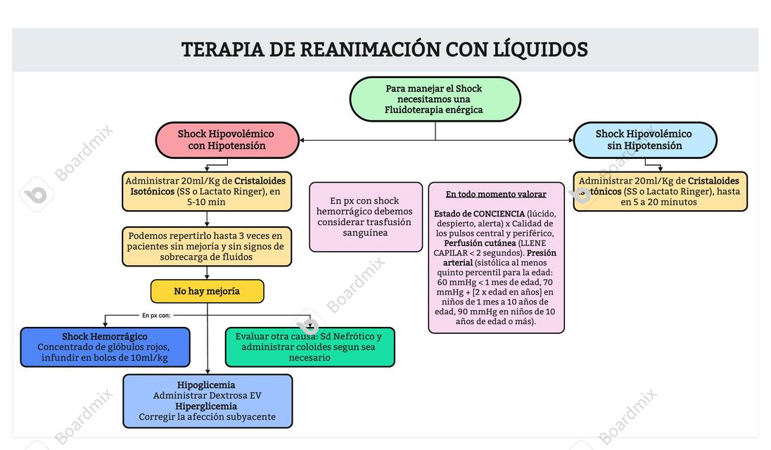 Tratamiento Shock hipovolémico Pediatrico