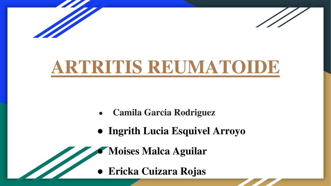 artritis reumatoide