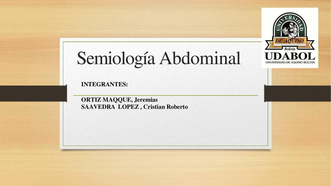 Semiología Abdominal