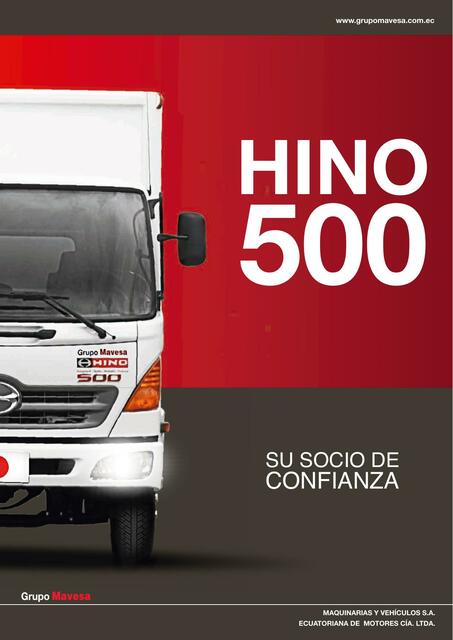 FICHA TECNICA HINO500