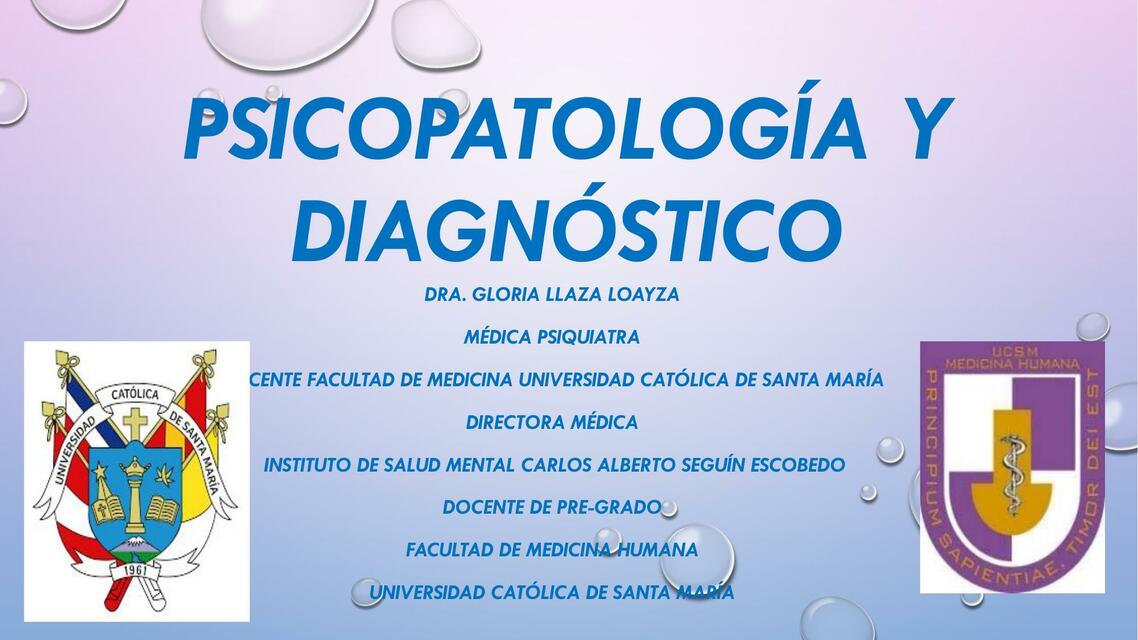 14 DIAGNÓSTICO Y PSICOPATOLOGÍA UCSM pptx