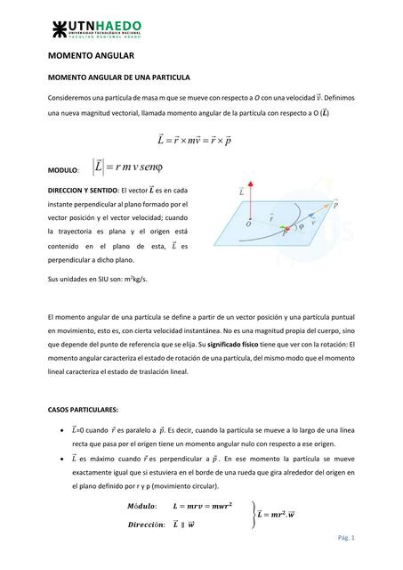 18 MOMENTO ANGULAR DINAMICA ESTATICA Y ENERGIA DEL