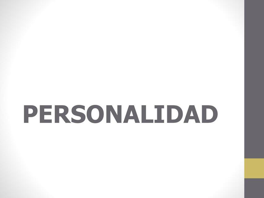 PERSONALIDAD