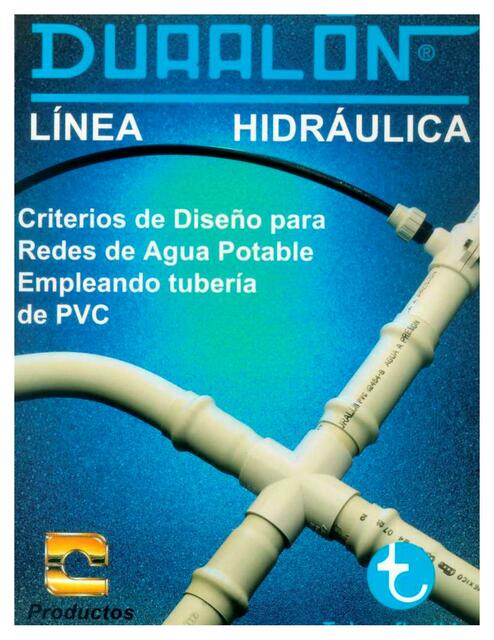 Criterios de diseño para redes de agua potable emp