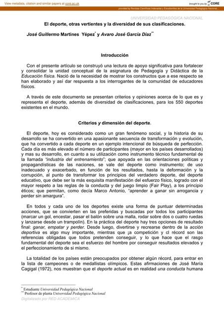 Qué es el deporte | uDocz
