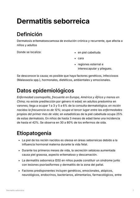 dermatitis saborreica