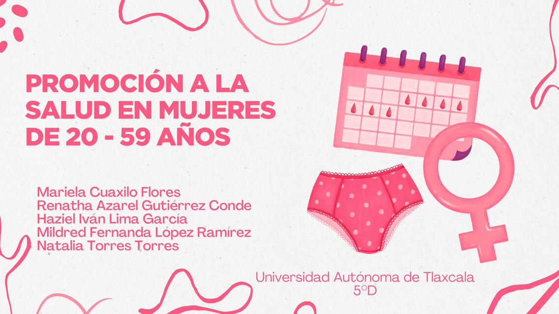 Atención a la salud en mujeres de 20 59 años