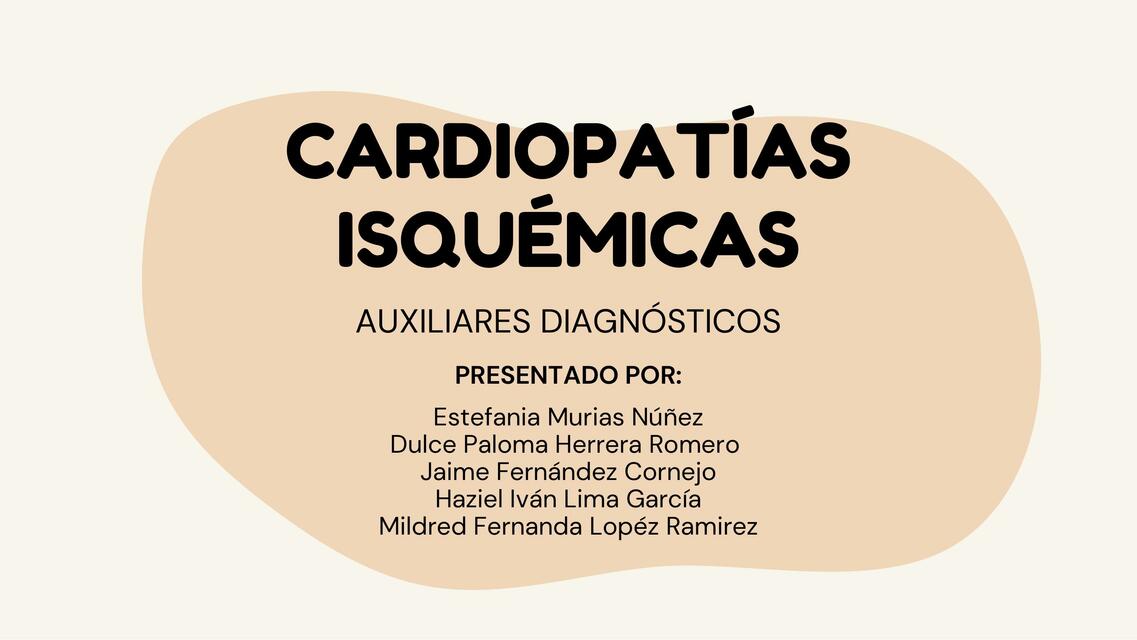 Cardiopatía isquémica