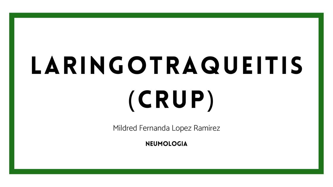 Laringotraqueitis