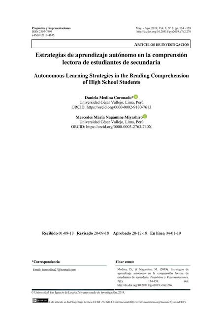 Estrategias de aprendizaje autónomo comprensión le