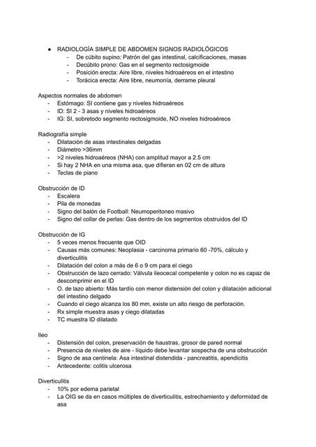 RADIOLOGÍA SIMPLE DE ABDOMEN APUNTES