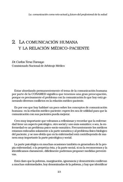 Buena comunicacion medico- paciente