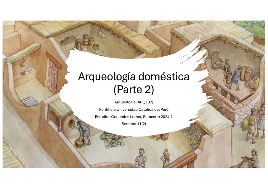 Arqueología doméstica 