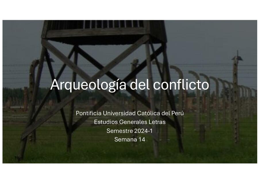 Arqueología del conflicto 