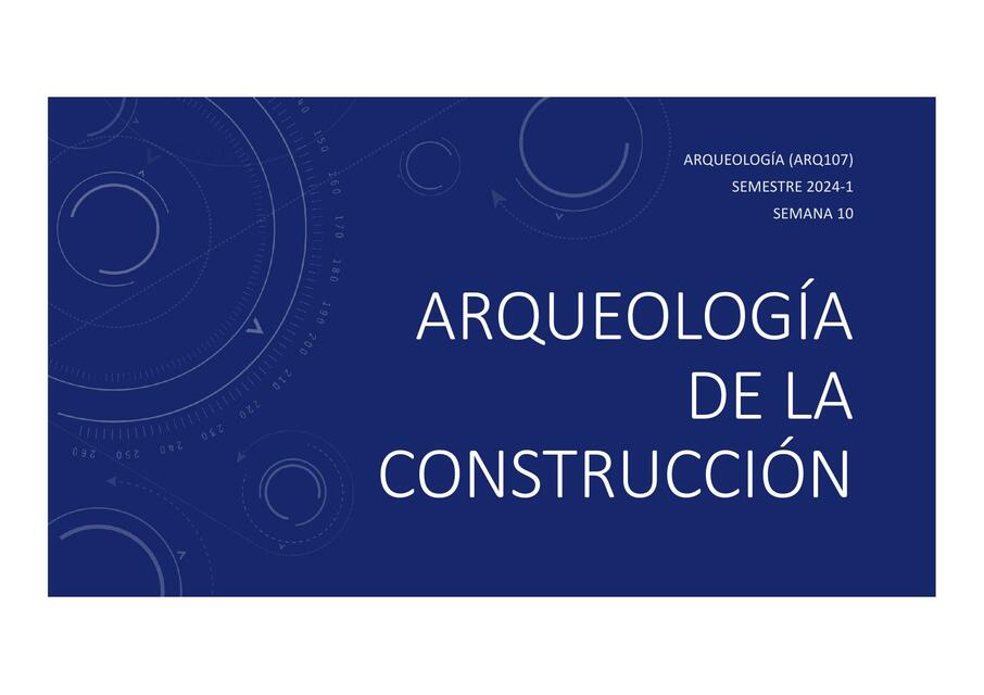 Arqueología de la construcción 