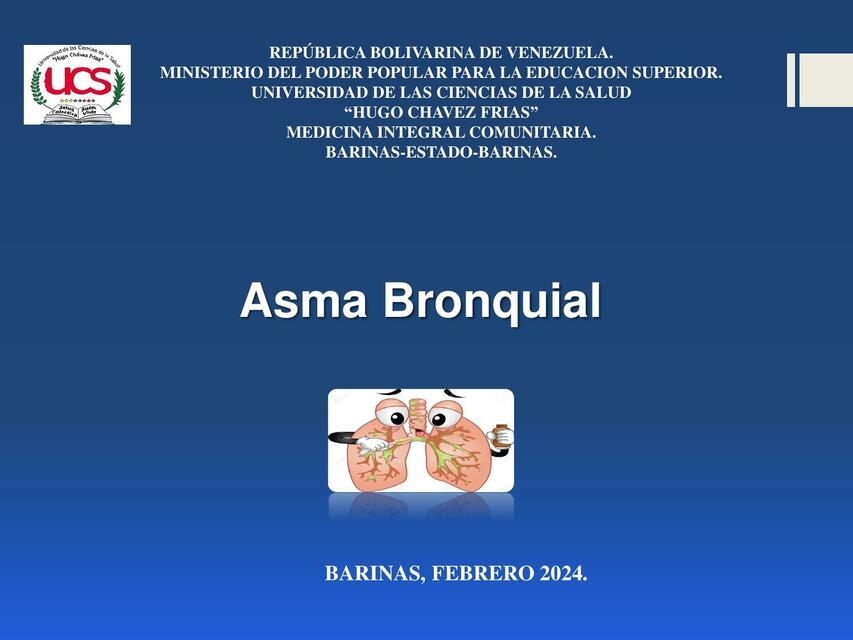 Generalidades del Asma Bronquial