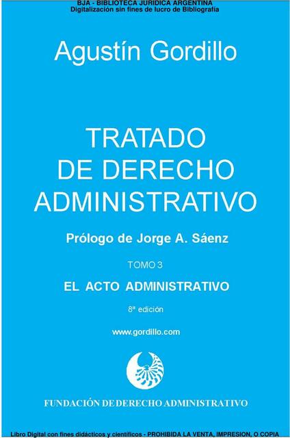 Tratado de Derecho Administrativo Tomo III Agustín