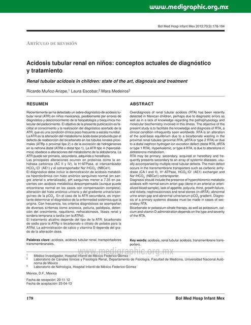 acidosis tubular