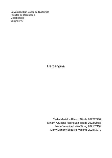 Herpangina