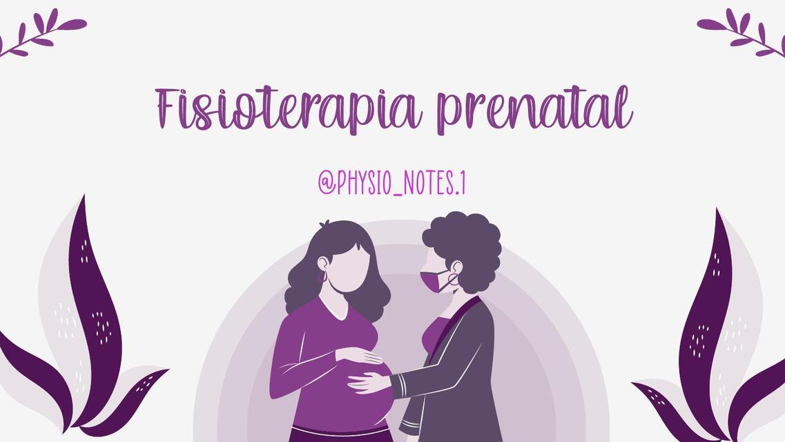 Fisioterapia prenatal