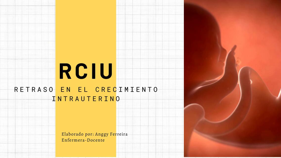 Restricción en el crecimiento intrauterino