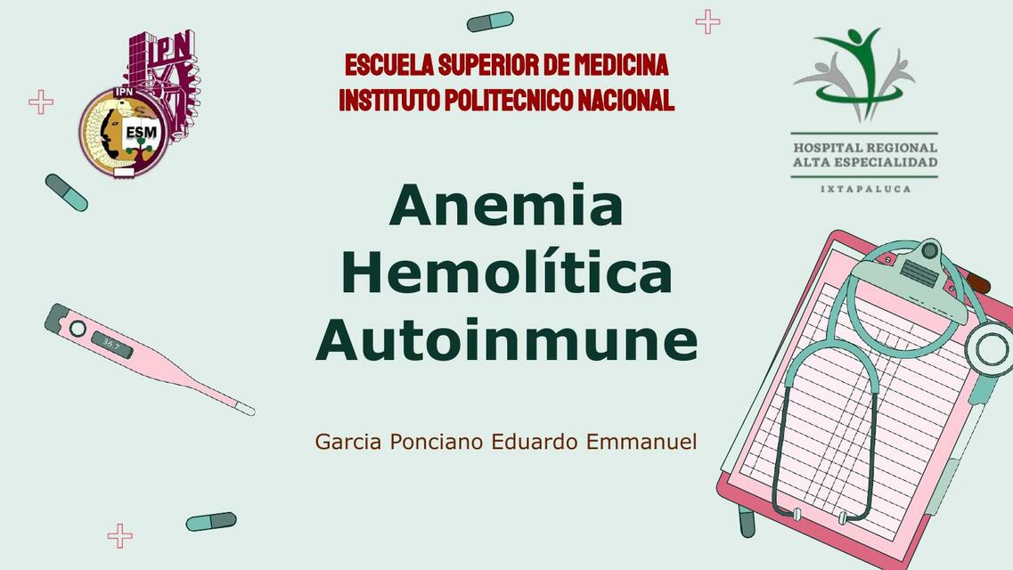 Anemia Hemolítica Autoinmune