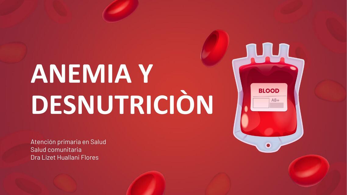 Anemia y Desnutrición