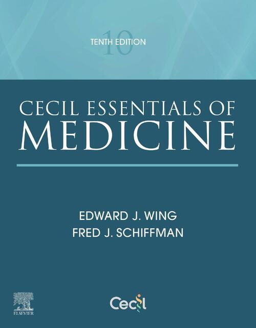 Cecil Essentials of Medicine 10th Ed