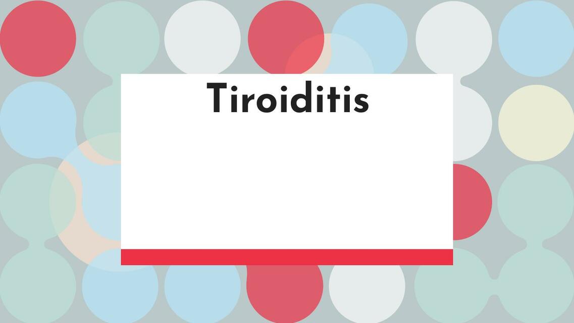 TIROIDITIS