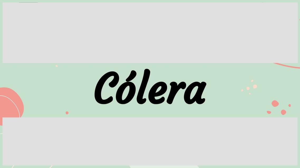 Cólera 1