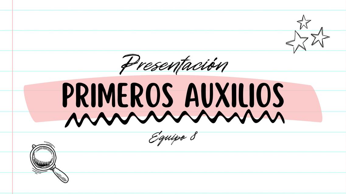 primeros auxilios