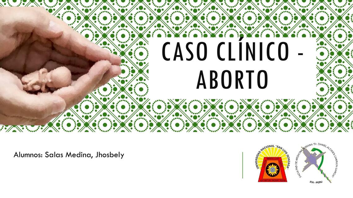 Caso clínico aborto