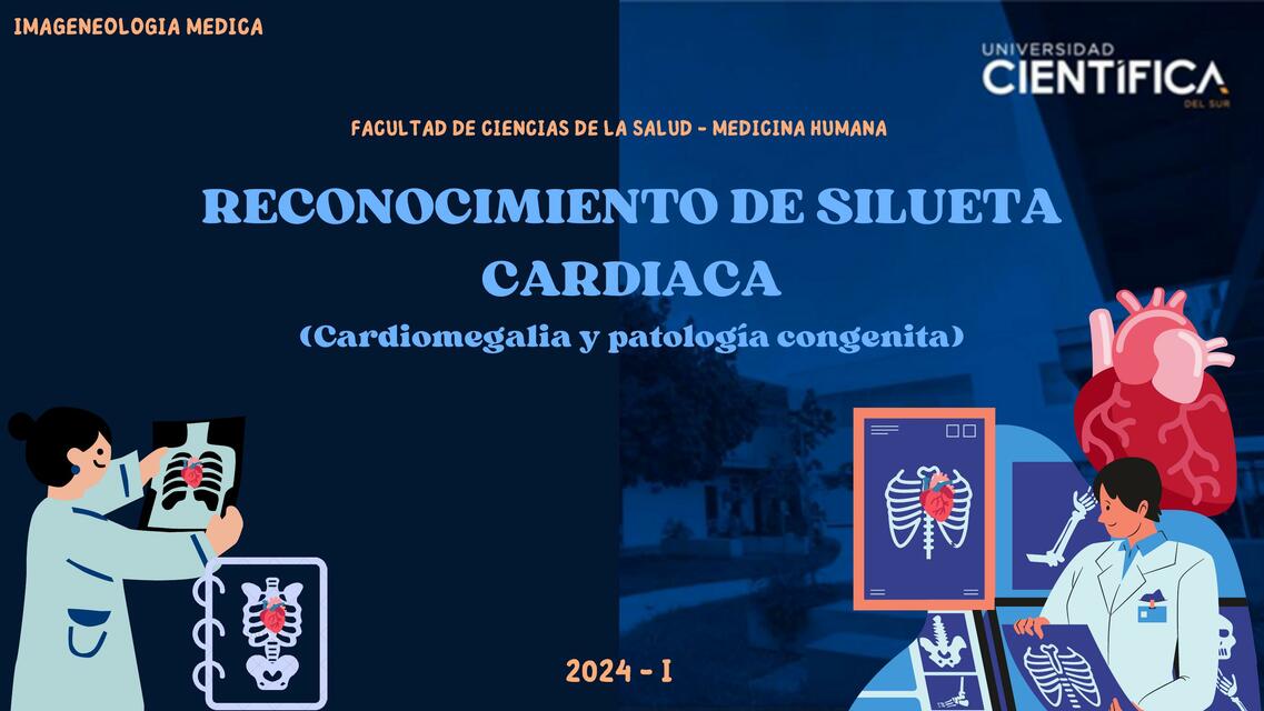 Radiografía de silueta cardiaca, cardiomegalia y patologías