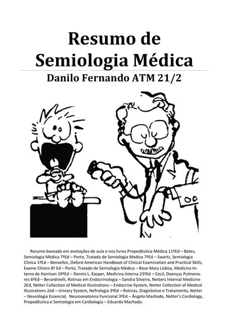 Resumo - Anamnese - Semiologia Médica