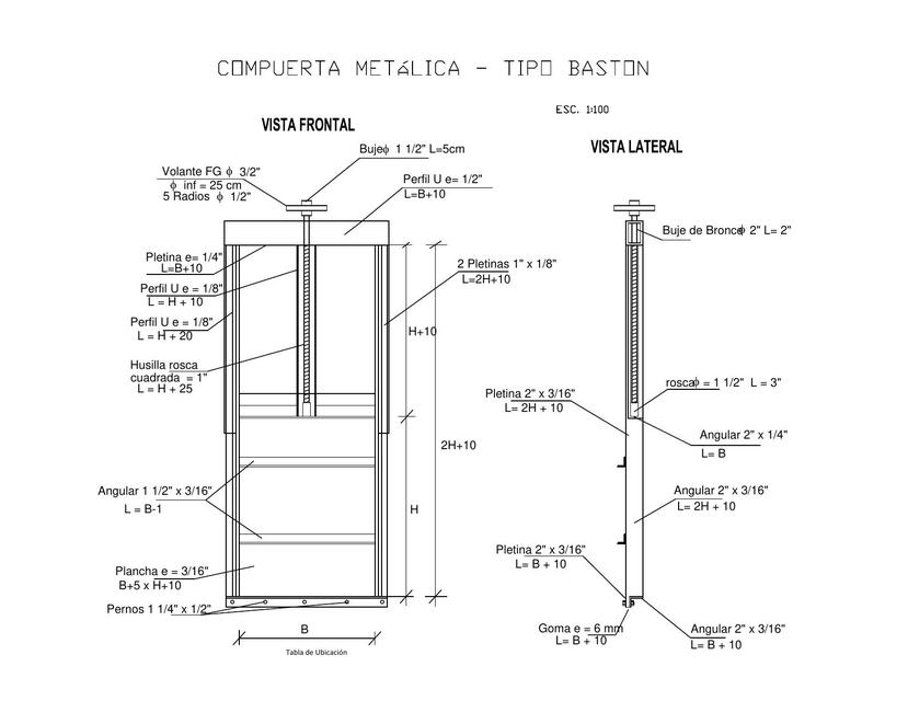 COMPUERTA METALICA Model pdf