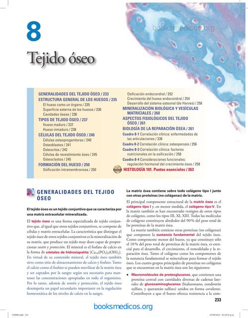 Tejido Óseo y Tejido Muscular (Histología de Ross)