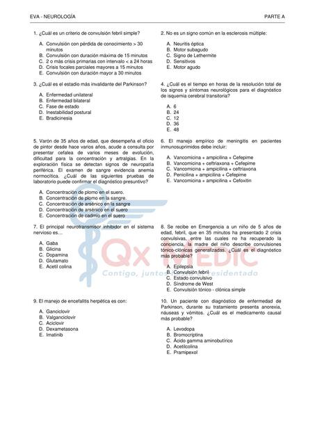 BANCO ENAM NEURO RESUELTO QXMEDIC (EVA)