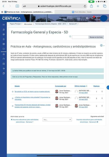 Foro 3 Antianginosos Cardiotonicos Y Antidislipide